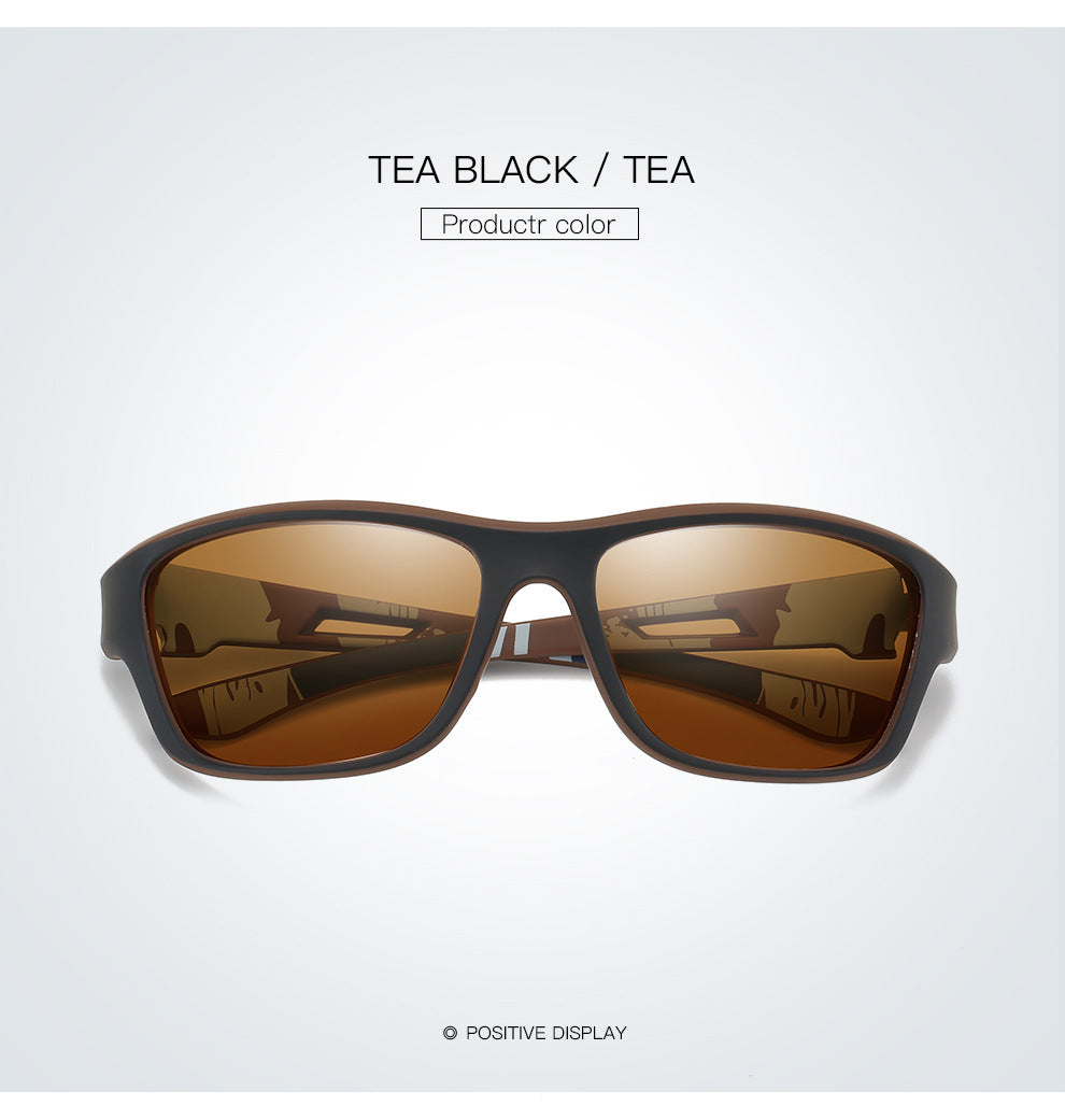 Stylish Polarized Sports Sunglasses - UV Protection, Lightweight, Ideal for Fishing & Outdoor Activities