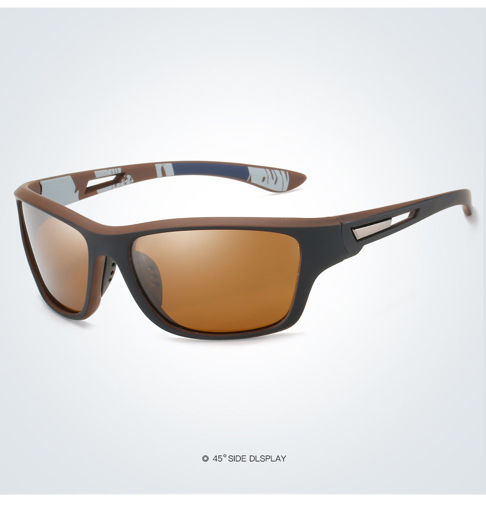 Stylish Polarized Sports Sunglasses - UV Protection, Lightweight, Ideal for Fishing & Outdoor Activities